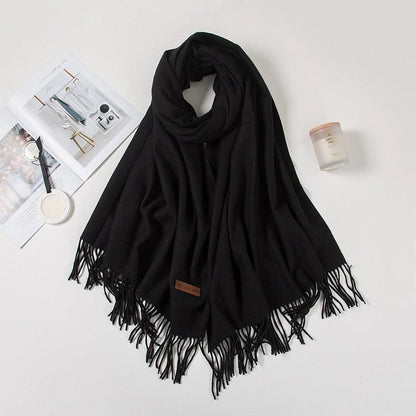 Hijab / Scarf - Fashion Cashmere Dual-use Hijab / Shawl Warm Scarf - Rawdah Al-Jennah