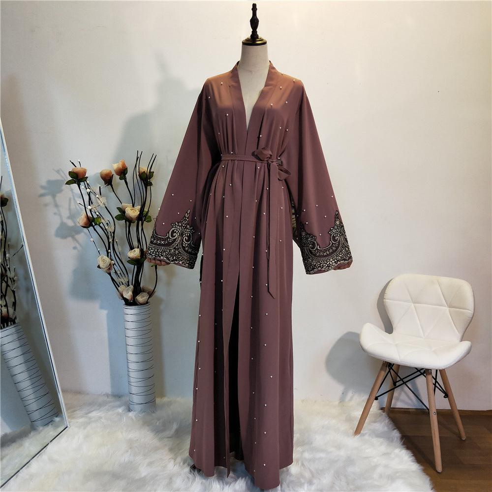 Buy NOW this New Style Abaya - Embroidered & Beaded Design or other Abaya from Rawdah Al-Jennah