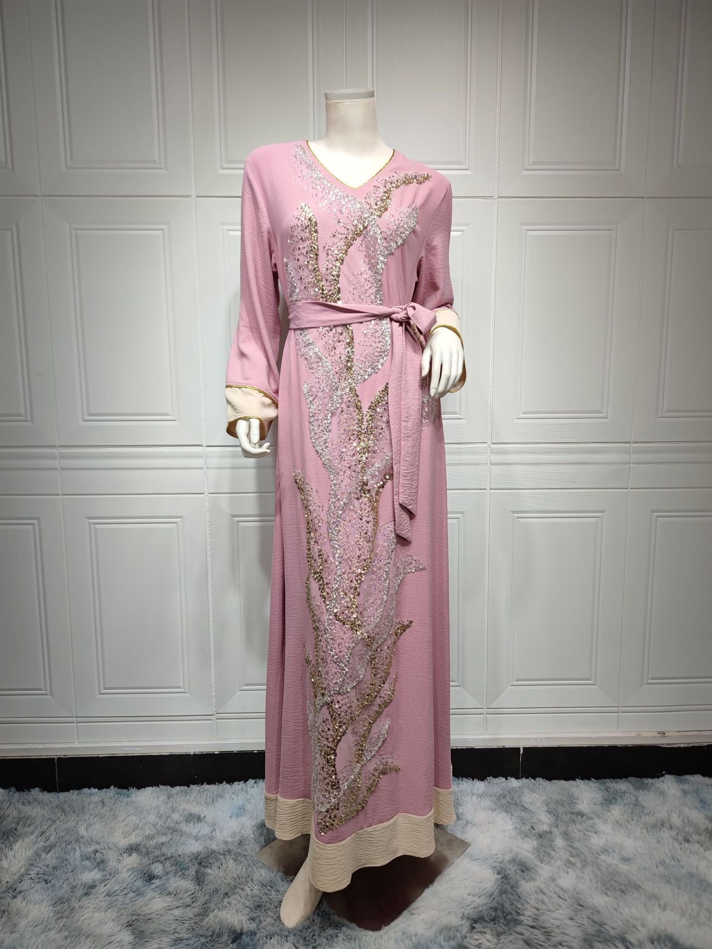 Buy NOW this Women's Jalabiya / Robe Sequin Embroider Fashion or other Jalabiya for Women from Rawdah Al-Jennah