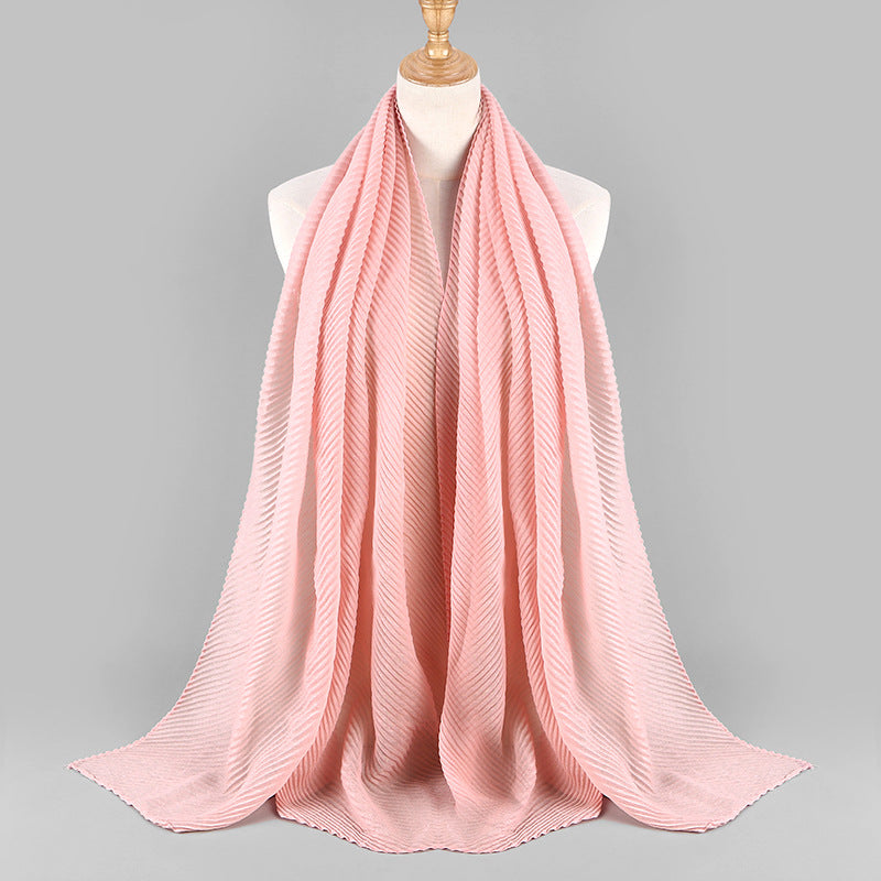 Buy NOW this Hijab - Twill Crumpled Pleated Scarf Women's Bag Headscarf or other Hijab from Rawdah Al-Jennah