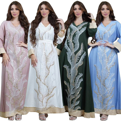 Buy NOW this Women's Jalabiya / Robe Sequin Embroider Fashion or other Jalabiya for Women from Rawdah Al-Jennah