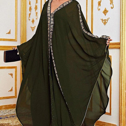 Buy NOW this Abaya - Women's Fashion Classical And Ethnic Style Loose fitting or other Abaya from Rawdah Al-Jennah