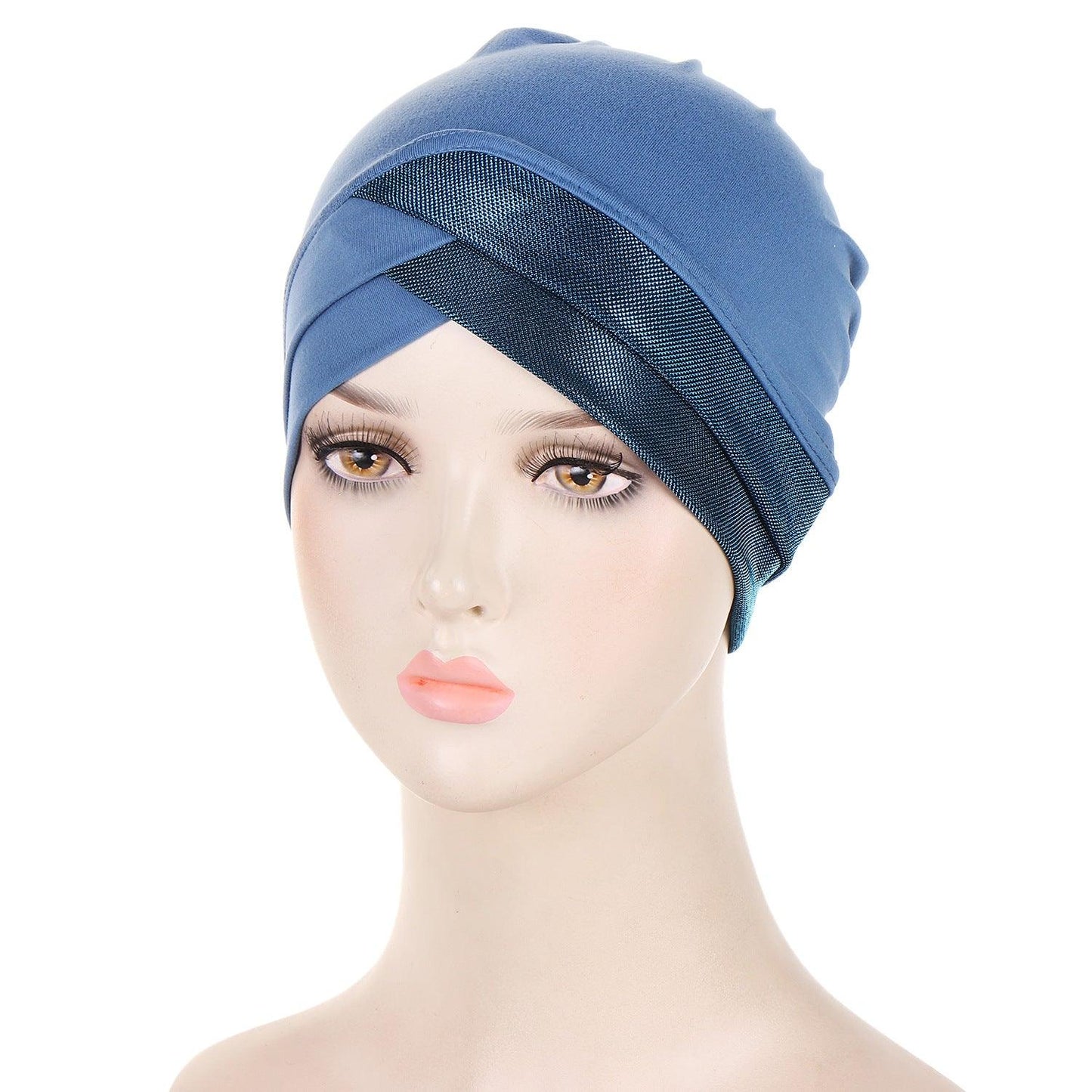 Buy NOW this Hijab - Bright Silk Forehead Cross Women's Hijab Cap or other Hijab Cap from Rawdah Al-Jennah