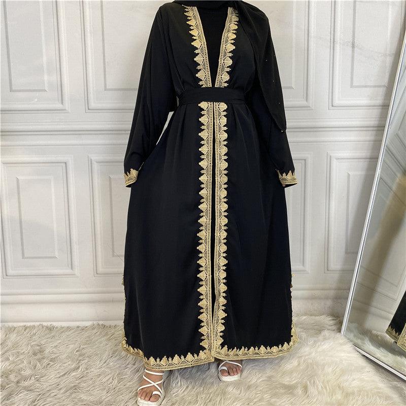 Buy NOW this Abaya - Casual, Elegant, Embroidered Lace Edges or other Abaya from Rawdah Al-Jennah