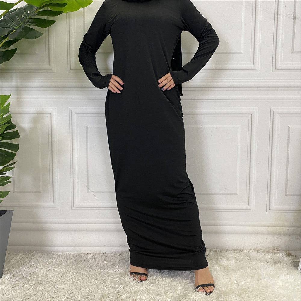 Buy NOW this Fashion Women's Solid Muslim Cardigan or other Abaya / Dress Set from Rawdah Al-Jennah