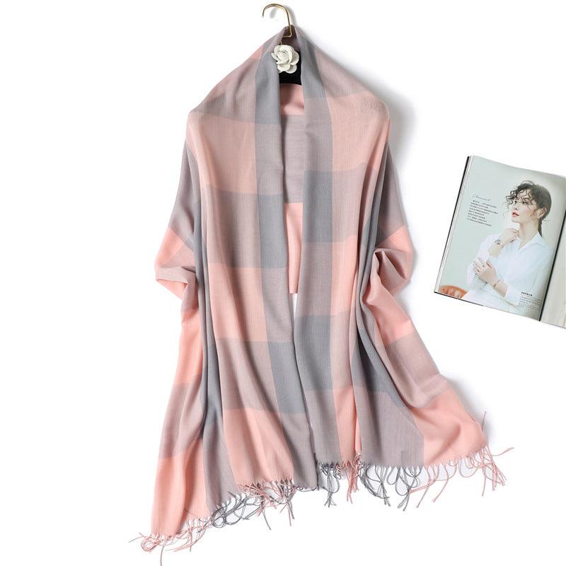 Hijab / Scarf - Thin Fashion Fringe Versatile Decorative Hijab / Scarf - Rawdah Al-Jennah